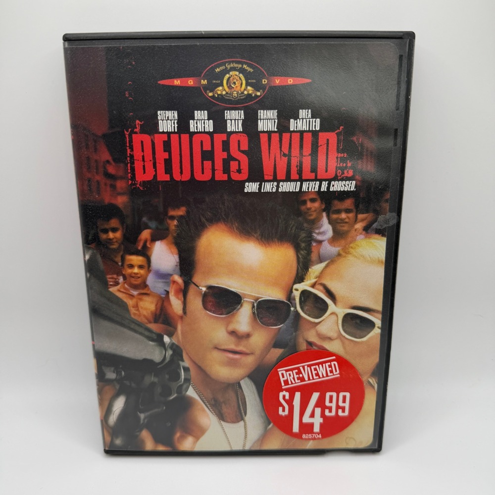 Deuces Wild DVD 2002 Stephen Dorff‎ Brad Renfro Blockbuster Case Gangster Drama